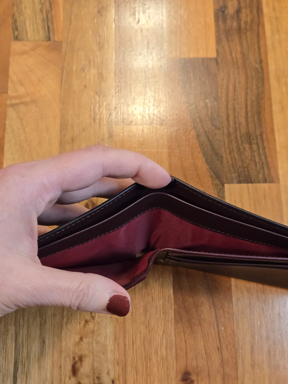 Smythson of Bond Street Men's Leather Bi-Fold Wallet